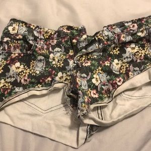 Floral Stitch Shorts